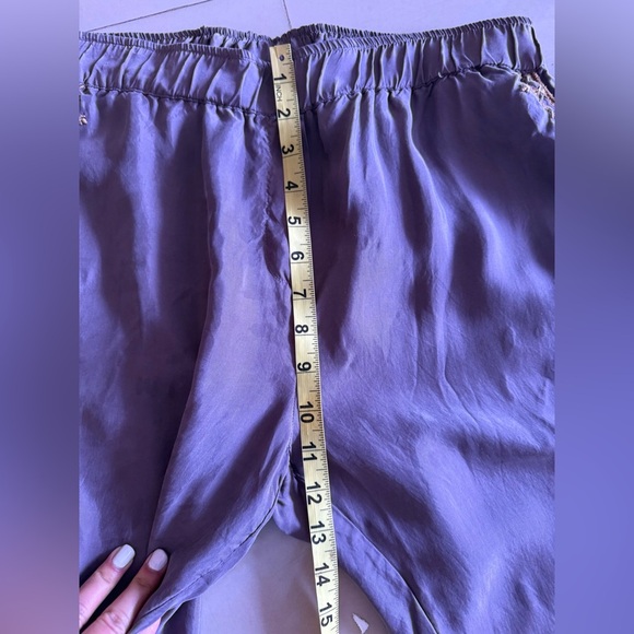 Johnny Was Alice Cupra Jogger Pants Women’s M Grey Elastic Waist Lagenlook Boho - Picture 12 of 16